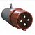 Электрическая кабельная вилка IEK 16А 3P+E 380В IP44 014 ИЭК PSR02-016-4