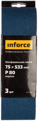 Inforce шлифовальная лента 533х75мм P80 3шт 11-01-505