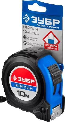 ЗУБР 10 м х 25 мм, рулетка НЕЙЛОН 34056-10-25_z01