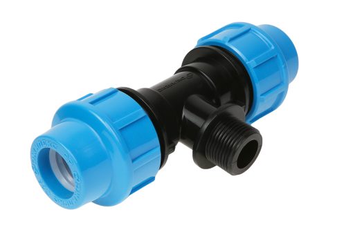 Фото Тройник с переходом на наружную резьбу ДЖИЛЕКС - 25 x 3/4" (винтовой, для труб ПНД) Тройник с переходом на наружную резьбу ДЖИЛЕКС - 25 x 3/4" (винтовой, для труб ПНД)