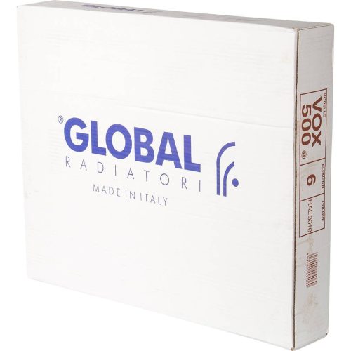 Global VOX- R 500 6 секций радиатор алюминиевый боковое подключение (белый RAL 9010)