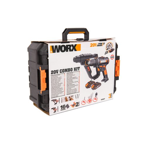 Фото Комбо-набор WX927: Дрель-шуруповерт аккумуляторная WORX WX101.9 + Перфоратор аккумуляторный WORX H3 WX390.1 Комбо-набор WX927: Дрель-шуруповерт аккумуляторная WORX WX101.9 + Перфоратор аккумуляторный WORX H3 WX390.1