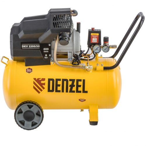 Компрессор воздушный DKV2200/50, Х-PRO 2.2 кВт, 400 л/мин, 50 л Denzel