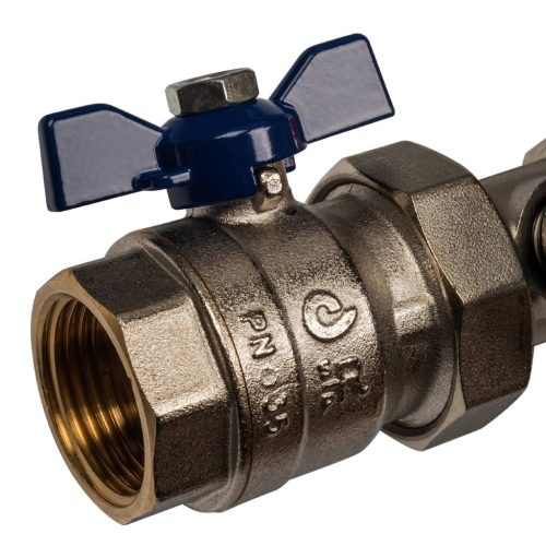 SMB 0473 000004 STOUT Распределительный коллектор из латуни с расходомерами 4 вых.