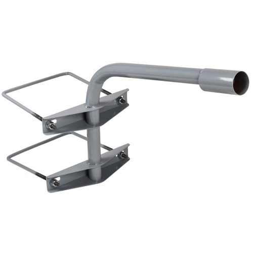 Кронштейн IEK КНО-2 D=48 L=500 на опору, 2 хомута, серый LDKU0D-CR-48-0500-12-K03