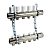Коллекторная группа LUXOR CD 468/10 - 1" на 10 контуров 3/4" EK (с вентилями)