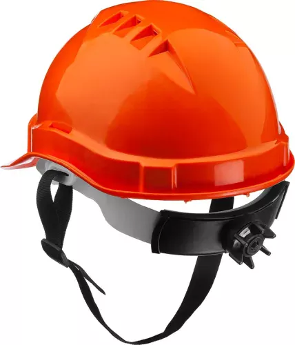 ЗУБР размер 52-62 см, храповый механизм регулировки размера, оранжевый, каска защитная 11094-1