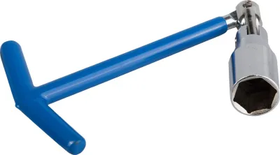 ЗУБР 21 мм, ключ свечной с резиновой втулкой, шарнирный, 27501-21