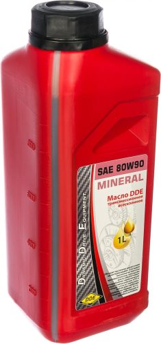 Масло трансмиссионное минеральное SAE 80W-90 API GL-5 (1 л) DDE M-SAE80W-90