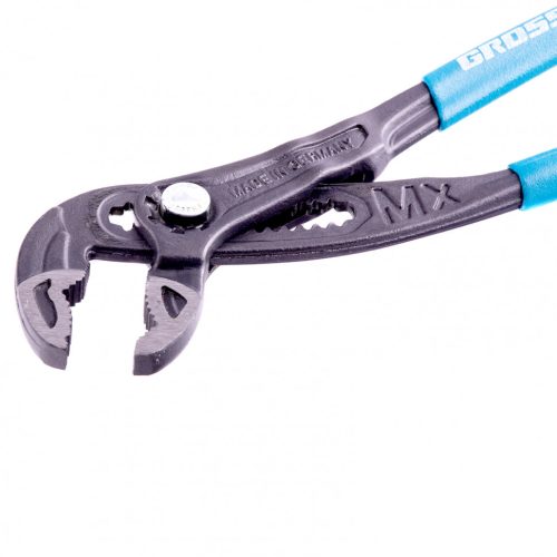 Фото Клещи переставные, кнопочный механизм, обливные рукоятки, 250 мм Gross Клещи переставные, кнопочный механизм, обливные рукоятки, 250 мм Gross