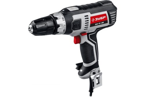 ЗУБР 400 Вт, 0-750 об/мин, дрель-шуруповерт сетевая ДШ-М1-400