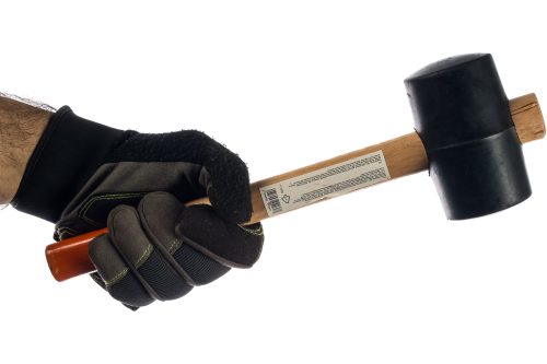 Фото Киянка резиновая, 450 г, черная резина, деревянная рукоятка Sparta Киянка резиновая, 450 г, черная резина, деревянная рукоятка Sparta