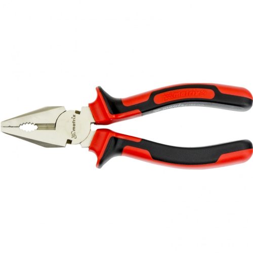 Фото Плоскогубцы Nickel, 160 мм, никелированные, двухкомпонентные рукоятки Matrix Плоскогубцы Nickel, 160 мм, никелированные, двухкомпонентные рукоятки Matrix