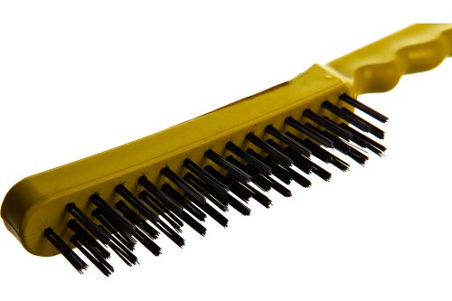 Фото STAYER 3 ряда, пластмассовая рукоятка, стальная, щетка проволочная 35015-3 STAYER 3 ряда, пластмассовая рукоятка, стальная, щетка проволочная 35015-3