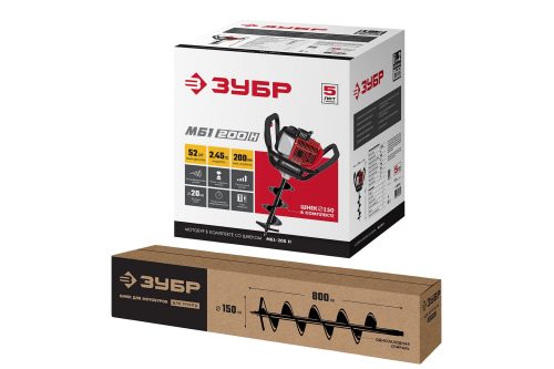 Мотобур ЗУБР МБ1-200 Н 2.5 л.с.