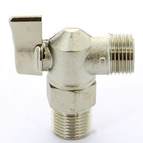 Кран шаровой угловой ITAP 391 - 1/2" (НР/НР, PN16, ручка-флажок, для стиральных машин)