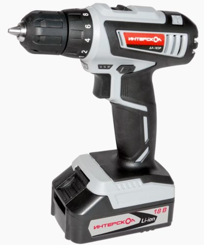 Фото Аккумуляторная дрель-шуруповерт ИНТЕРСКОЛ ДА-18ЭР 536.0.2.01 Аккумуляторная дрель-шуруповерт ИНТЕРСКОЛ ДА-18ЭР 536.0.2.01