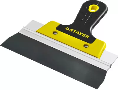 STAYER фасадный, 200 мм, анодированный, двухкомпонентная рукоятка, шпатель фасадный 10045-20