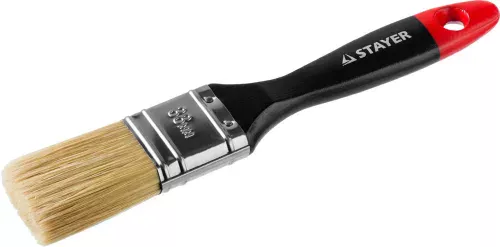 STAYER 38 мм, 1,5", щетина натуральная светлая, кисть плоская UNIVERSAL-PROFI 0104-038