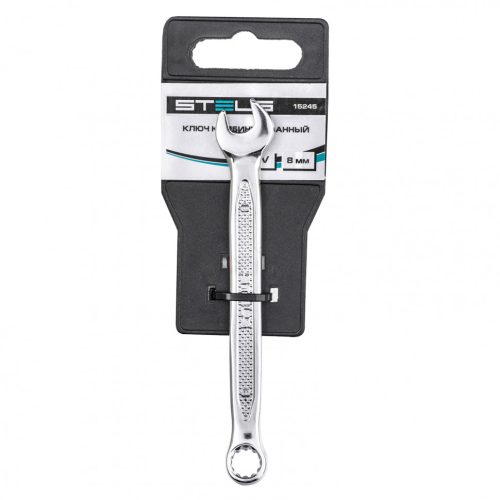 Фото Ключ комбинированный, 8 мм, CrV, антислип Stels Ключ комбинированный, 8 мм, CrV, антислип Stels