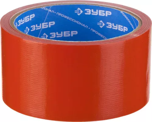 ЗУБР 48 мм х 10 м, красная, на тканевой основе, армированная лента (скотч) 12094-50-10 Профессионал