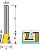Фреза "ласточкин хвост" с боковыми резцами (14,28х12,7х13х32 мм; хвостовик 8 мм; 2 лезвия) Makita D-10861