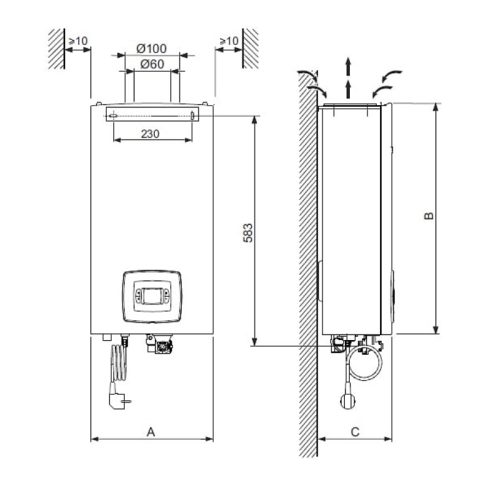 Водонагреватель газовый проточный Bosch Therm 4000 S WTD15 AME