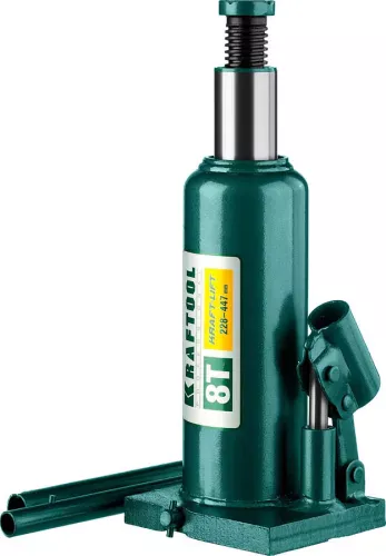 KRAFTOOL 8 т, 228-447 мм, домкрат гидравлический бутылочный сварной Kraft-Lift 43462-8_z01