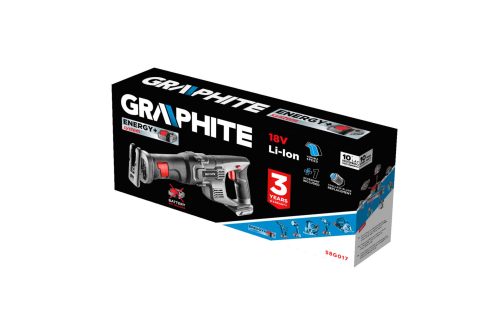 Аккумуляторная сабельная пила GRAPHITE Energy+ 58G017