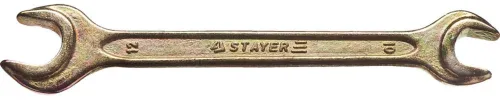 STAYER 10х12 мм, Hi-Q Сталь, оцинкованный, гаечный ключ рожковый 27038-10-12 Master