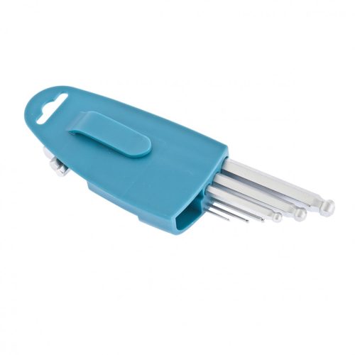 Фото Набор ключей имбусовых HEX, 1.5-10 мм, S2, 9 шт, удлиненные с шаром, сатинированные Gross Набор ключей имбусовых HEX, 1.5-10 мм, S2, 9 шт, удлиненные с шаром, сатинированные Gross