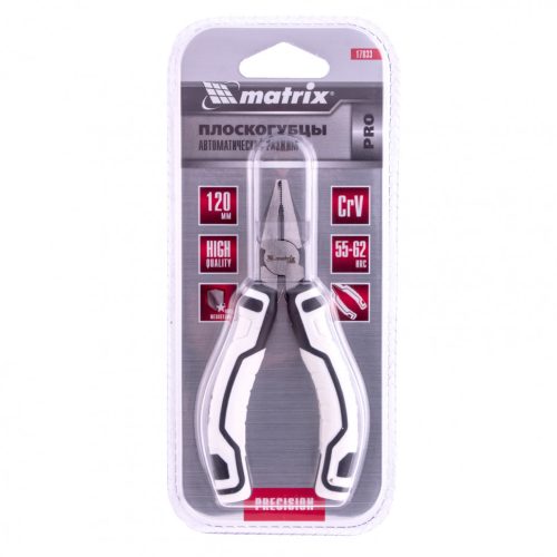 Фото Плоскогубцы Mini, 120 мм, авторазжим, Pro Matrix Плоскогубцы Mini, 120 мм, авторазжим, Pro Matrix