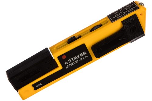 STAYER поиск металла и скрытой электропроводки, детектор многофункциональный 2 в 1 45296