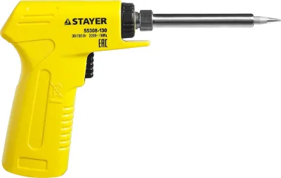 STAYER 30/130 Вт, двухкомпонентная рукоятка, электропаяльник Proterm 55308-130 Professional