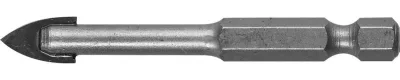 ЗУБР 10 мм, 2-х резцовый, шестигранный хвостовик, сверло по стеклу и кафелю 29840-10