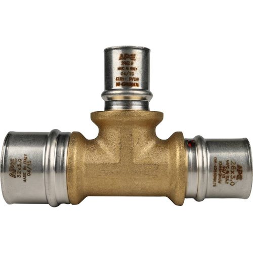 SFP-0005-322026 STOUT Тройник переходной 32х20х26 для металлопластиковых труб прессовой