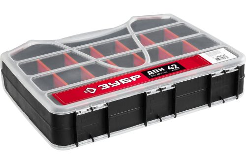 Фото ЗУБР 320 х 260 х 70, двухсторонний, органайзер ДОН-42 38036-42 ЗУБР 320 х 260 х 70, двухсторонний, органайзер ДОН-42 38036-42