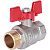 RBV-0004-0210220 ROMMER Шаровой кран 3/4" ВН/НР, ручка бабочка