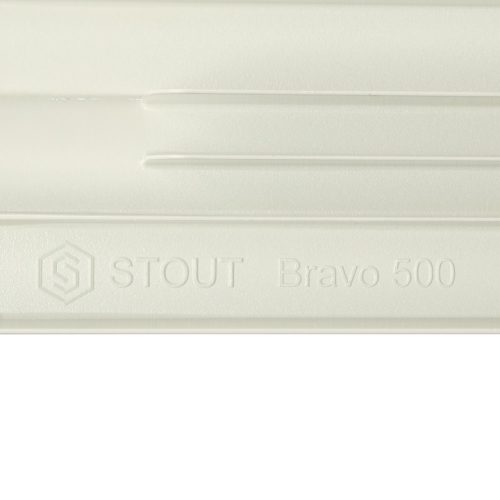 STOUT Bravo 500 6 секций радиатор алюминиевый нижнее подключение