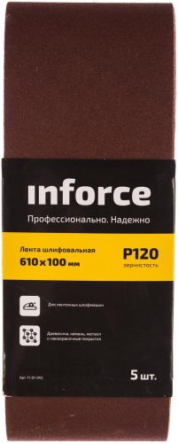 Inforce Лента шлифовальная 5 шт. 610x100 мм P120 5шт. 11-01-045