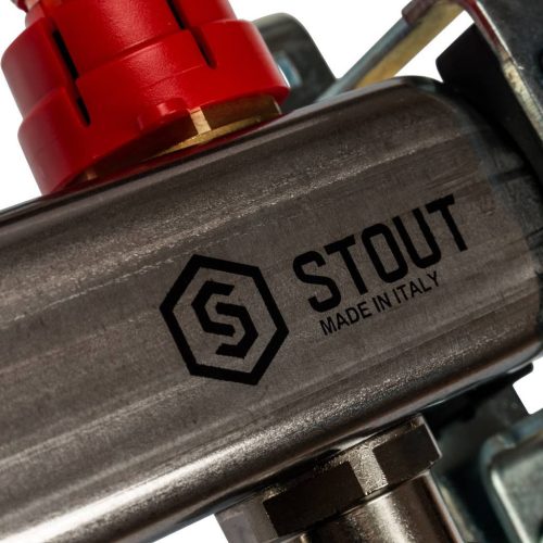 SMS 0917 000010 STOUT Коллектор из нержавеющей стали с расходомерами 10 вых.