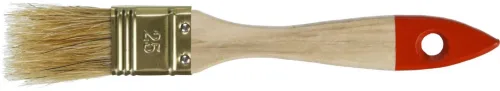 ЗУБР 25 мм, 1", щетина натуральная, деревянная ручка, кисть плоская УНИВЕРСАЛ 01099-025_z01