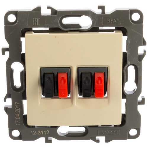 Фото Двойная аудио розетка ЭРА 12-3112-02 IP20, 12, слоновая кость Б0027462 Двойная аудио розетка ЭРА 12-3112-02 IP20, 12, слоновая кость Б0027462