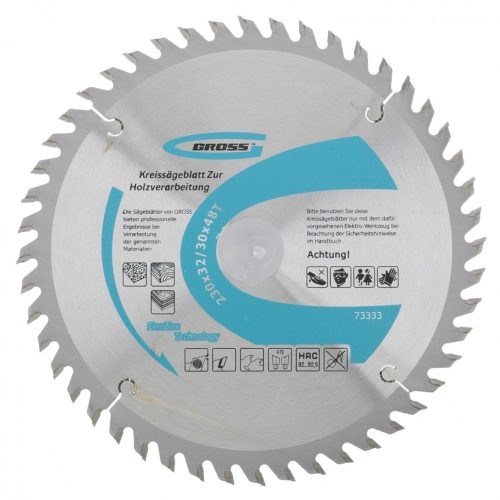 Фото Пильный диск по дереву 230 x 32/30 x 48Т Gross Пильный диск по дереву 230 x 32/30 x 48Т Gross