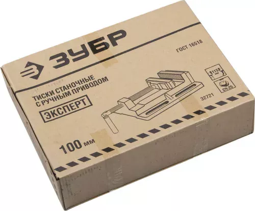 ЗУБР 100 мм, тиски станочные МАСТЕР 32721