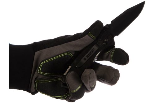 ЗУБР 200 мм/лезвие 82 мм, металлическая рукоятка, нож складной МЕТЕОР 47718