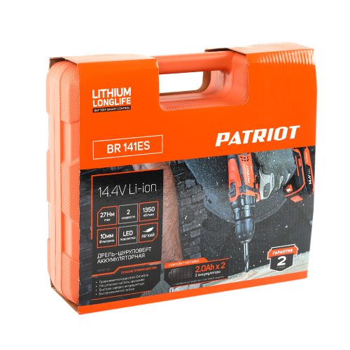 Фото Дрель-шуруповерт аккумуляторная Patriot BR 141ES Дрель-шуруповерт аккумуляторная Patriot BR 141ES