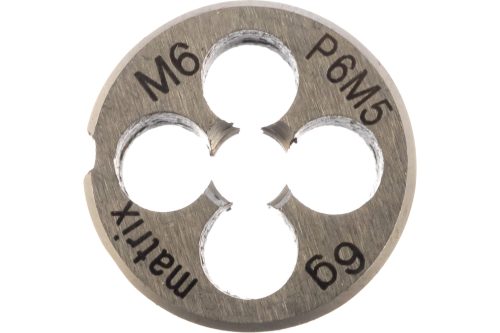 Плашка М6 х 1 мм, Р6М5 Matrix