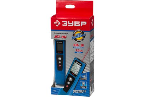 Лазерный дальномер ЗУБР ДЛ-30 30 м, точность 2 мм 34935