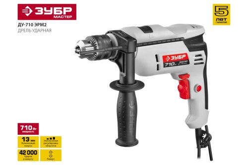 Фото ЗУБР 710 Вт, дрель ударная ДУ-710 ЭРМ2 Мастер ЗУБР 710 Вт, дрель ударная ДУ-710 ЭРМ2 Мастер